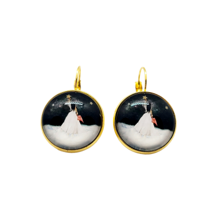 EARRINGS GOLD GIRL WITH STAR2